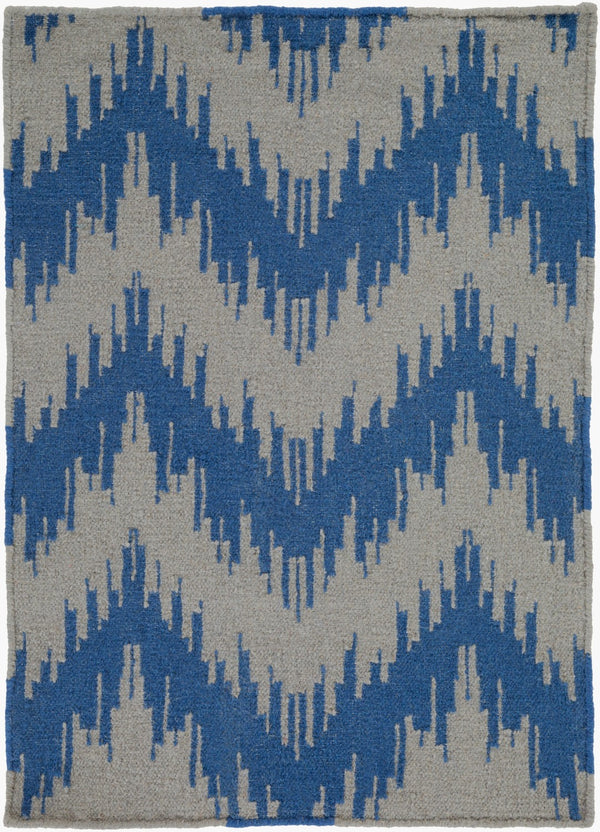 Surya Frontier Ft-500 Handmade 2' X 3' Wool Rug - Global Inspired Elegance For Eclectic Home Decor! Dark Blue Wool Ft500-3656