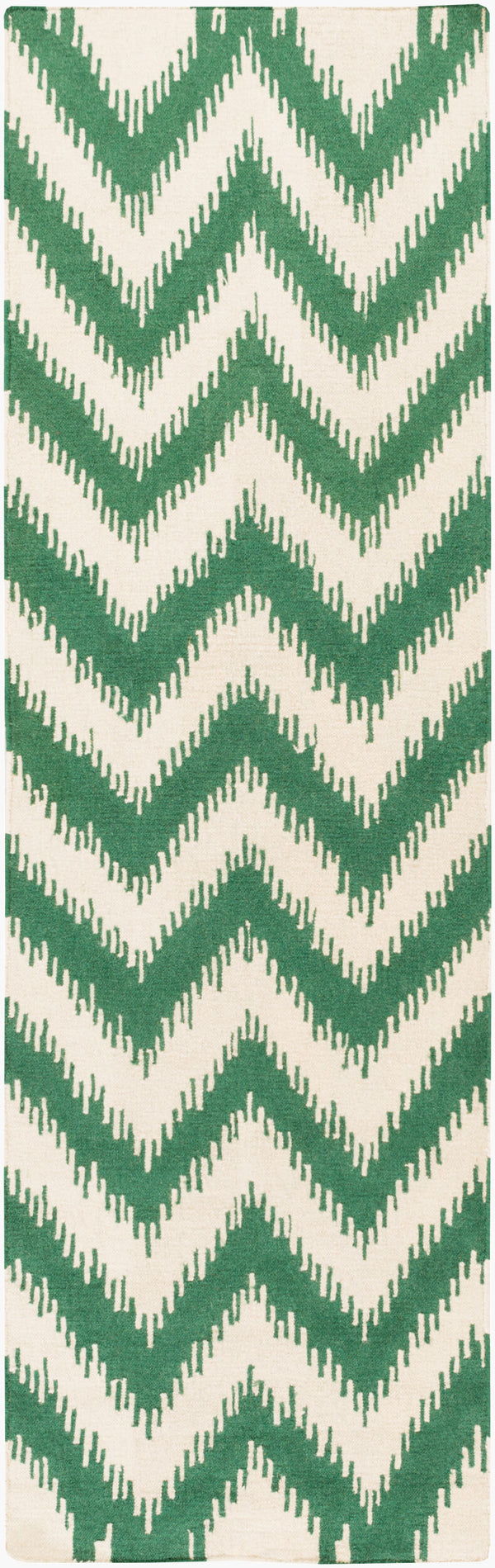 Surya Frontier Ft-500 Handmade 2' X 3' Wool Rug - Global Inspired Elegance For Eclectic Home Decor! Medium Green Wool Ft501-268