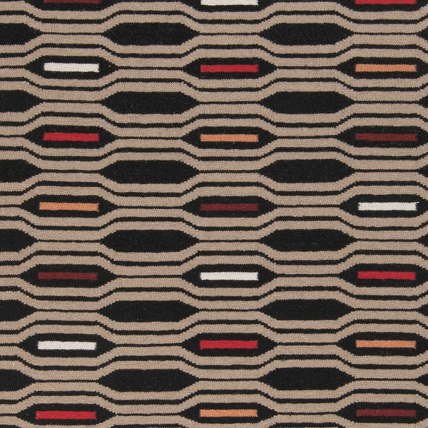 Surya Frontier Ft-500 Handmade 2' X 3' Wool Rug - Global Inspired Elegance For Eclectic Home Decor! Black Wool Ft503-268