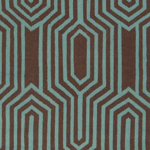 Surya Frontier Ft-500 Handmade 2' X 3' Wool Rug - Global Inspired Elegance For Eclectic Home Decor! Dark Brown Wool Ft504-268