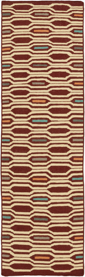 Surya Frontier Ft-500 Handmade 2' X 3' Wool Rug - Global Inspired Elegance For Eclectic Home Decor! Rust Wool Ft505-268