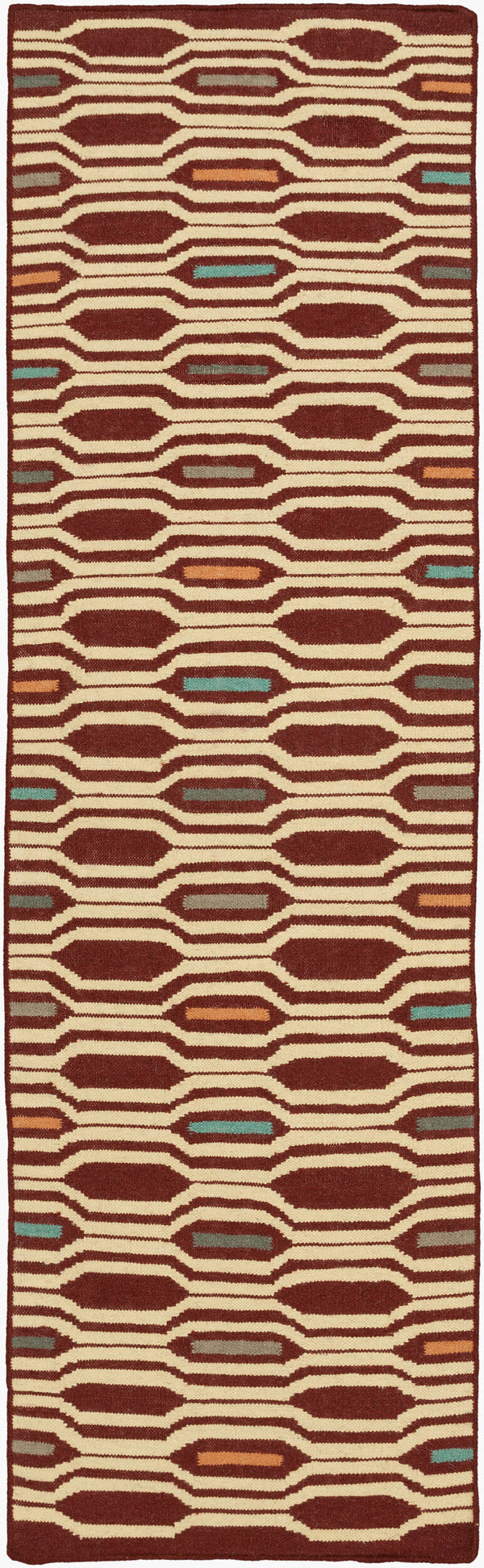 Surya Frontier Ft-500 Handmade 2' X 3' Wool Rug - Global Inspired Elegance For Eclectic Home Decor! Rust Wool Ft505-268