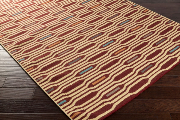 Surya Frontier Ft-500 Handmade 2' X 3' Wool Rug - Global Inspired Elegance For Eclectic Home Decor! Rust Wool Ft505-268