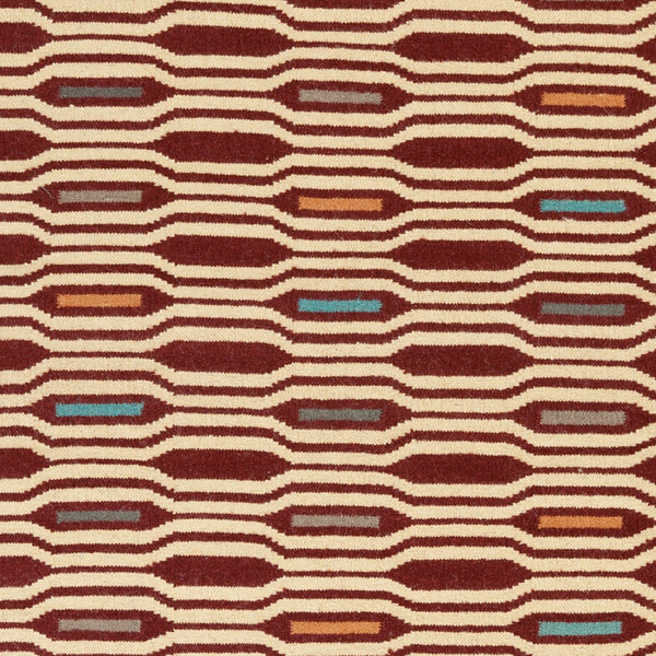 Surya Frontier Ft-500 Handmade 2' X 3' Wool Rug - Global Inspired Elegance For Eclectic Home Decor! Rust Wool Ft505-268