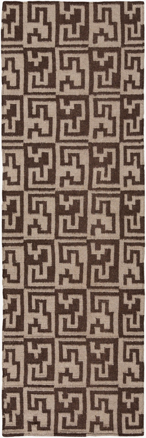 Surya Frontier Ft-500 Handmade 2' X 3' Wool Rug - Global Inspired Elegance For Eclectic Home Decor! Brown Wool Ft511-268