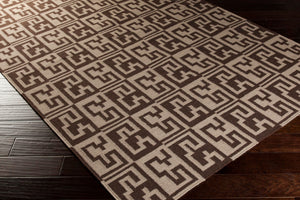 Surya Frontier Ft-500 Handmade 2' X 3' Wool Rug - Global Inspired Elegance For Eclectic Home Decor! Brown Wool Ft511-268