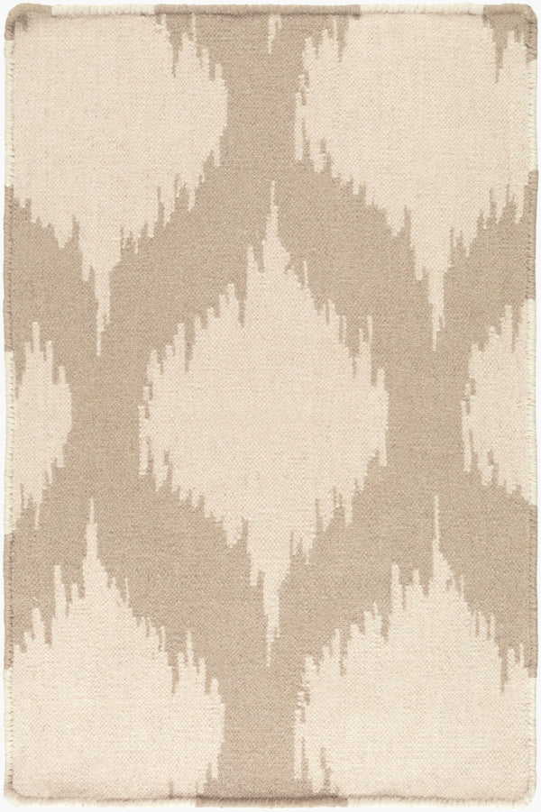 Surya Frontier 2'6" X 8' Handmade Wool Rug - Elegant Global Designs For Chic Home Decor & Durability Light Beige Wool Ft513-23