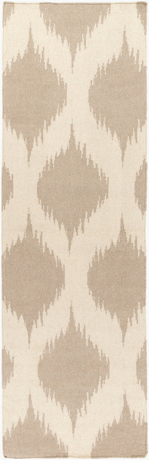 Surya Frontier 2'6" X 8' Handmade Wool Rug - Elegant Global Designs For Chic Home Decor & Durability Light Beige Wool Ft513-268