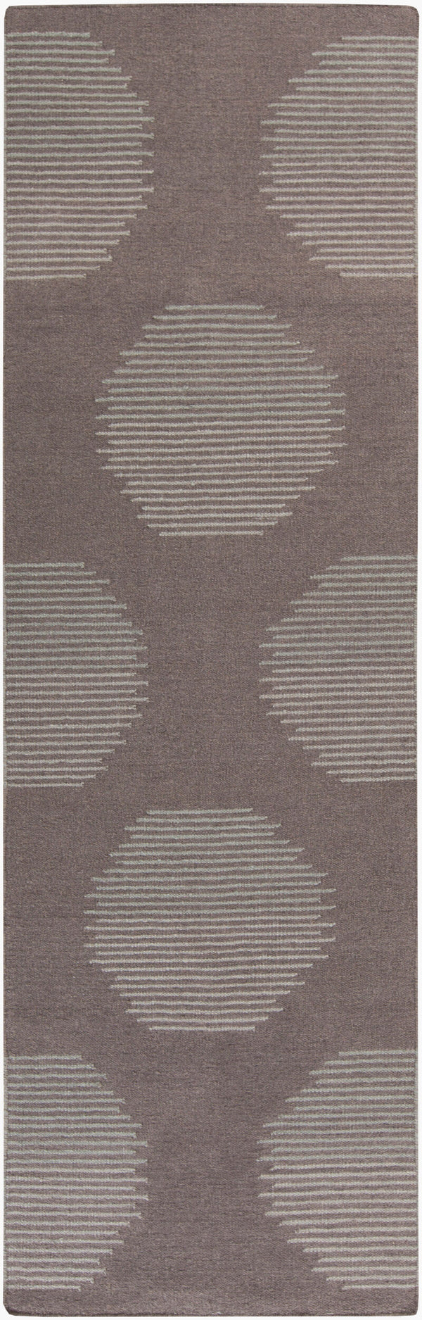 Surya Frontier 2'6" X 8' Handmade Wool Rug - Elegant Global Designs For Chic Home Decor & Durability Charcoal Wool Ft517-268
