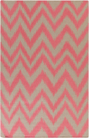 Surya Frontier Ft-500 Handmade 2' X 3' Wool Rug - Global Inspired Elegance For Eclectic Home Decor! Orange Wool Ft519-811