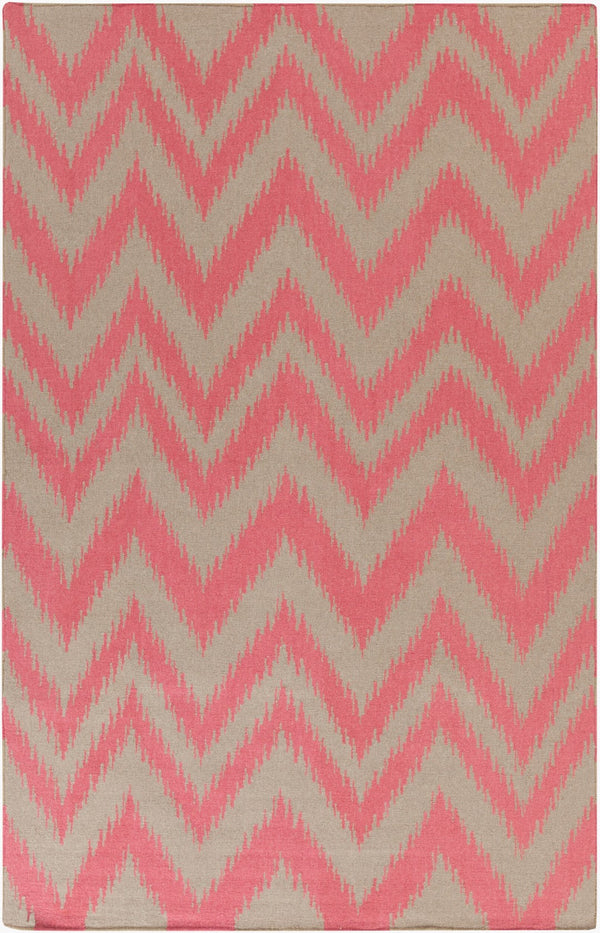 Surya Frontier Ft-500 Handmade 2' X 3' Wool Rug - Global Inspired Elegance For Eclectic Home Decor! Orange Wool Ft519-811