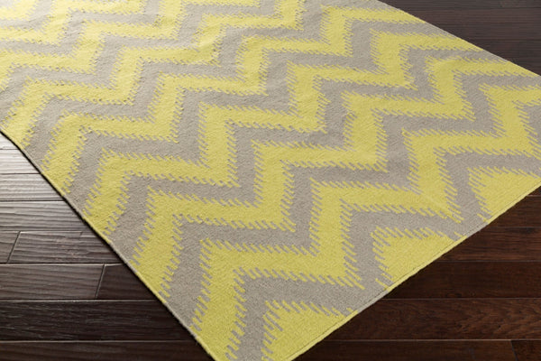 Surya Frontier Ft-500 Handmade 2' X 3' Wool Rug - Global Inspired Elegance For Eclectic Home Decor! Light Olive Wool Ft520-58