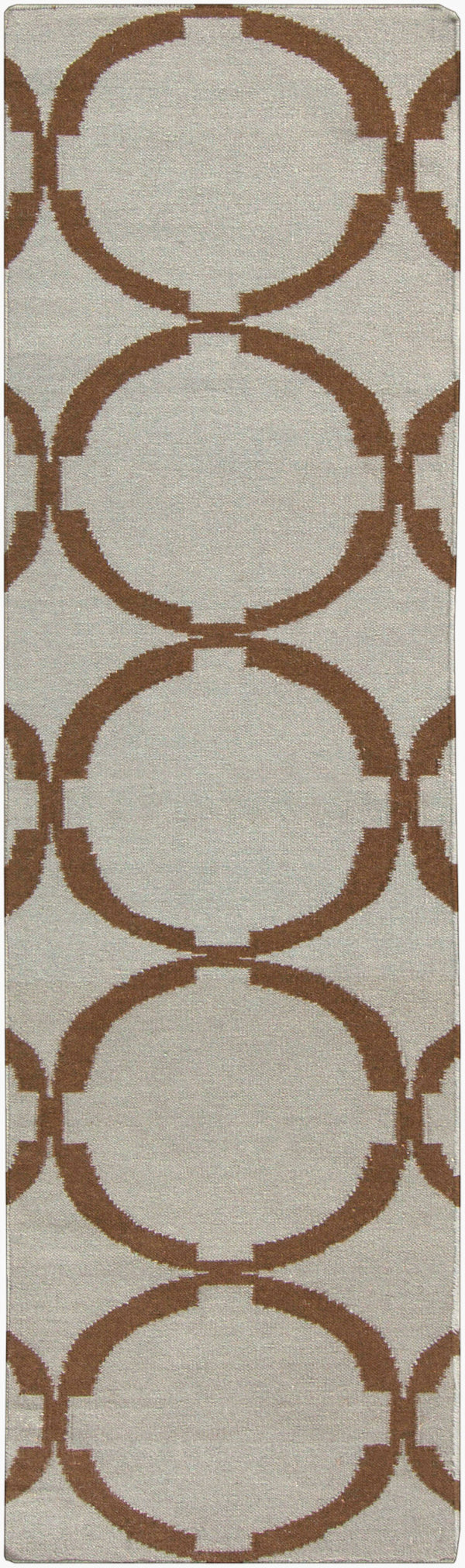 Surya Frontier 2'6" X 8' Handmade Wool Rug - Elegant Global Designs For Chic Home Decor & Durability Charcoal Wool Ft522-268