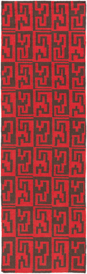 Surya Frontier Ft-500 Handmade 2' X 3' Wool Rug - Global Inspired Elegance For Eclectic Home Decor! Dark Brown Wool Ft524-268