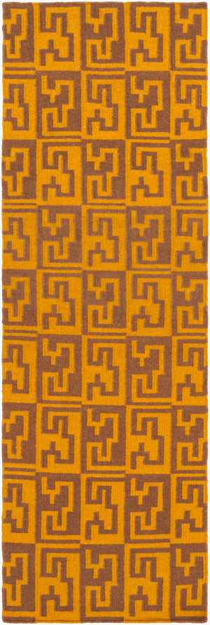 Surya Frontier Ft-500 Handmade 2' X 3' Wool Rug - Global Inspired Elegance For Eclectic Home Decor! Dark Brown Wool Ft525-268