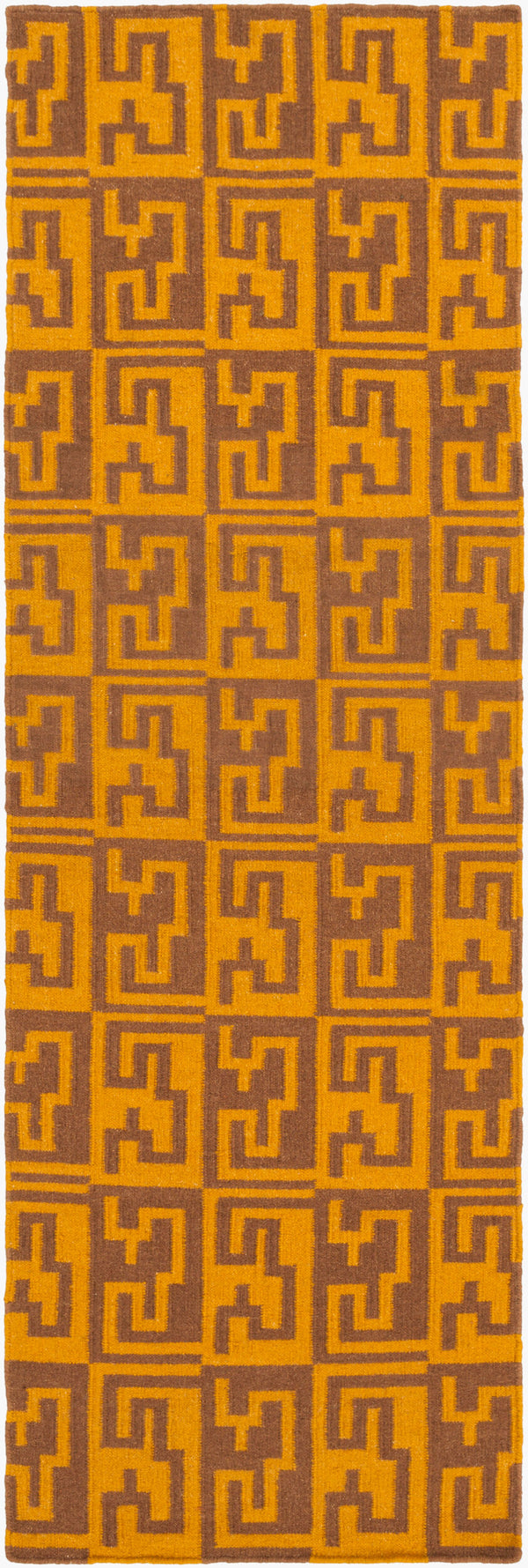 Surya Frontier Ft-500 Handmade 2' X 3' Wool Rug - Global Inspired Elegance For Eclectic Home Decor! Dark Brown Wool Ft525-268