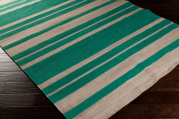 Surya Frontier 2'6" X 8' Handmade Wool Rug - Elegant Global Designs For Chic Home Decor & Durability Emerald Wool Ft540-268