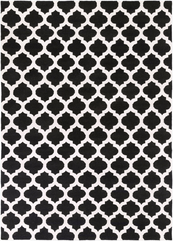 Surya Frontier Ft-103 Handmade 2' X 3' Wool Rug - Modern Decor, Durable, Easy Care, Natural Charm Black Wool Ft545-811