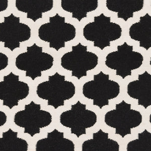 Surya Frontier Ft-103 Handmade 2' X 3' Wool Rug - Modern Decor, Durable, Easy Care, Natural Charm Black Wool Ft545-811