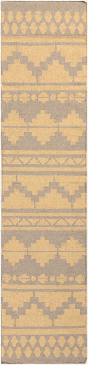 Surya Frontier 2'6" X 8' Handmade Wool Rug - Elegant Global Designs For Chic Home Decor & Durability Medium Gray Wool Ft550-268