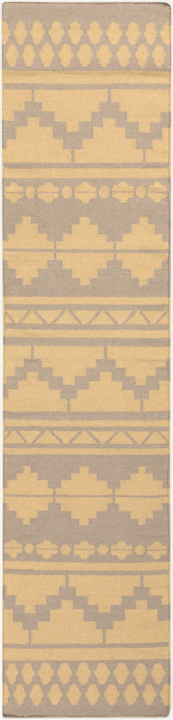 Surya Frontier 2'6" X 8' Handmade Wool Rug - Elegant Global Designs For Chic Home Decor & Durability Medium Gray Wool Ft550-268