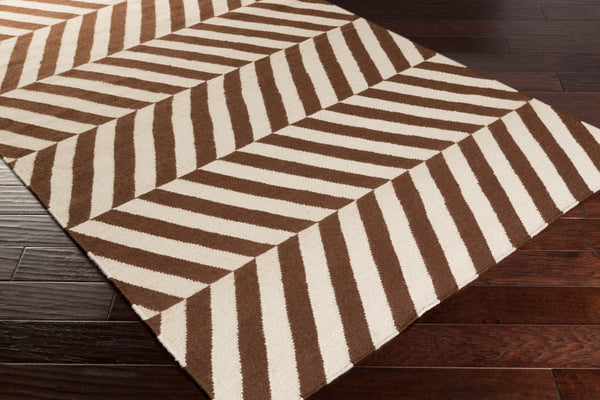 Surya Frontier Ft-500 Handmade 2' X 3' Wool Rug - Global Inspired Elegance For Eclectic Home Decor! Brown Wool Ft552-268