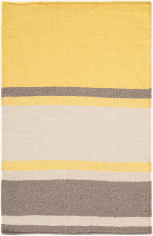 Surya Frontier Ft-500 Handmade 2' X 3' Wool Rug - Global Inspired Elegance For Eclectic Home Decor! Mustard Wool Ft569-23