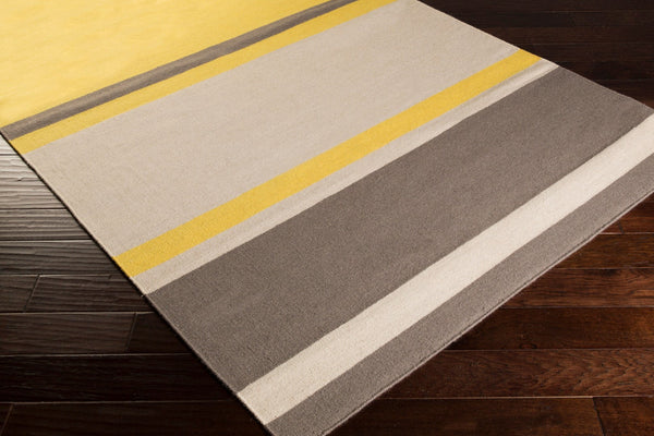 Surya Frontier Ft-500 Handmade 2' X 3' Wool Rug - Global Inspired Elegance For Eclectic Home Decor! Mustard Wool Ft569-23