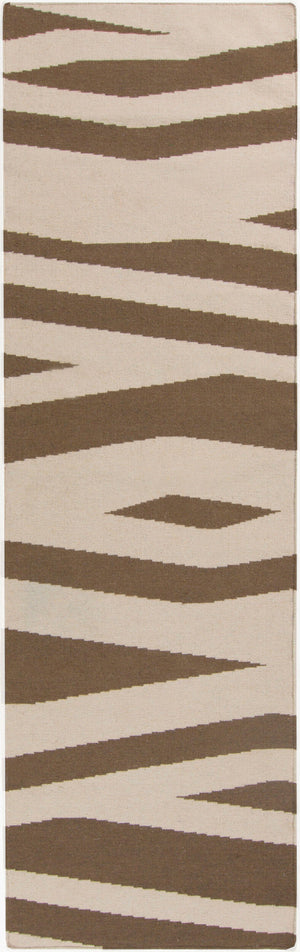 Surya Frontier Ft-500 Handmade 2' X 3' Wool Rug - Global Inspired Elegance For Eclectic Home Decor! Brown Wool Ft575-268