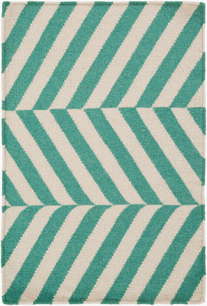 Surya Frontier Ft-500 Handmade 2' X 3' Wool Rug - Global Inspired Elegance For Eclectic Home Decor! Emerald Wool Ft576-23