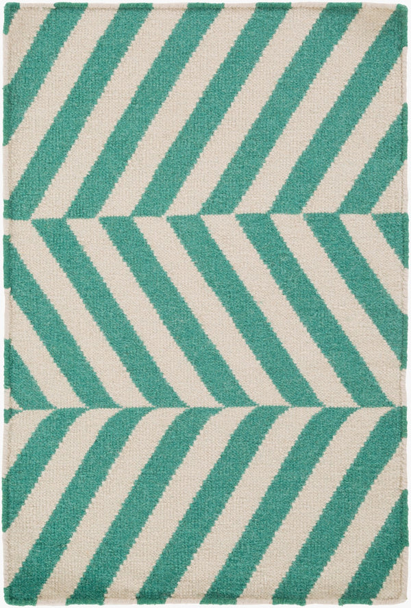 Surya Frontier Ft-500 Handmade 2' X 3' Wool Rug - Global Inspired Elegance For Eclectic Home Decor! Emerald Wool Ft576-23