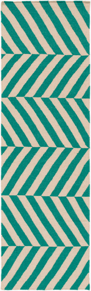 Surya Frontier Ft-500 Handmade 2' X 3' Wool Rug - Global Inspired Elegance For Eclectic Home Decor! Emerald Wool Ft576-268