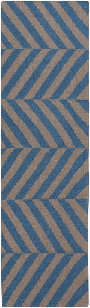 Surya Frontier Ft-500 Handmade 2' X 3' Wool Rug - Global Inspired Elegance For Eclectic Home Decor! Dark Blue Wool Ft583-268