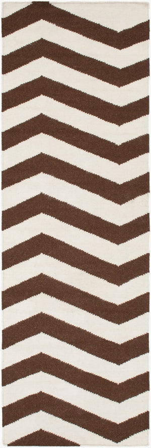Surya Frontier Ft-220 Handmade 2' X 3' Wool Rug - Durable, Modern Decor With Natural Charm & Warranty Dark Brown Wool Ft588-268
