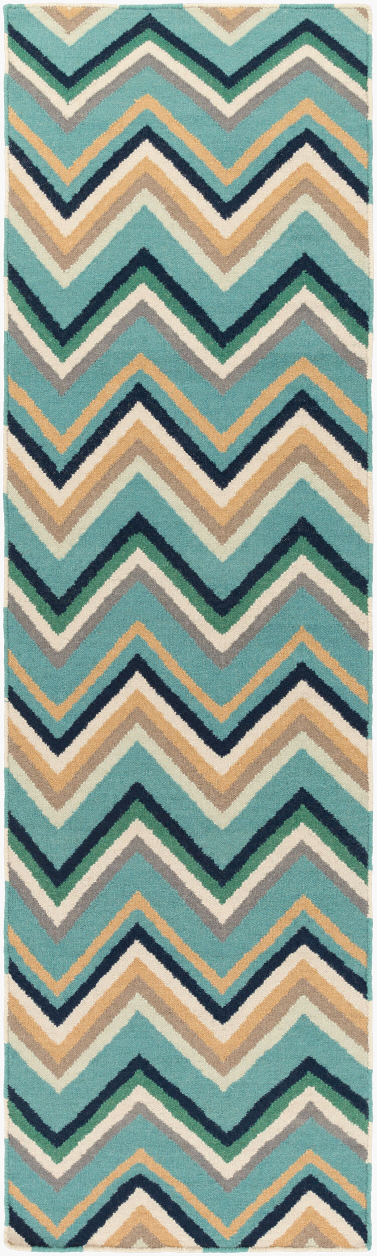 Surya Frontier Ft-304 Handmade 2' X 3' Wool Rug - Modern, Durable Design For Effortless Home Decor Style Blue Wool Ft595-268