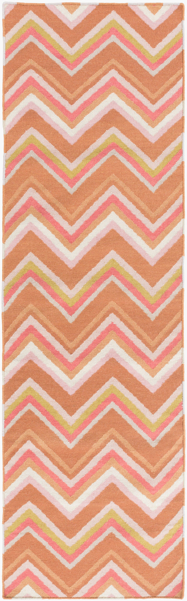 Surya Frontier Ft-304 Handmade 2' X 3' Wool Rug - Modern, Durable Design For Effortless Home Decor Style Rose Wool Ft598-268