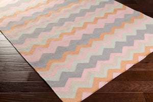 Surya Frontier Ft-220 Handmade 2' X 3' Wool Rug - Durable, Modern Decor With Natural Charm & Warranty Mauve Wool Ft599-268