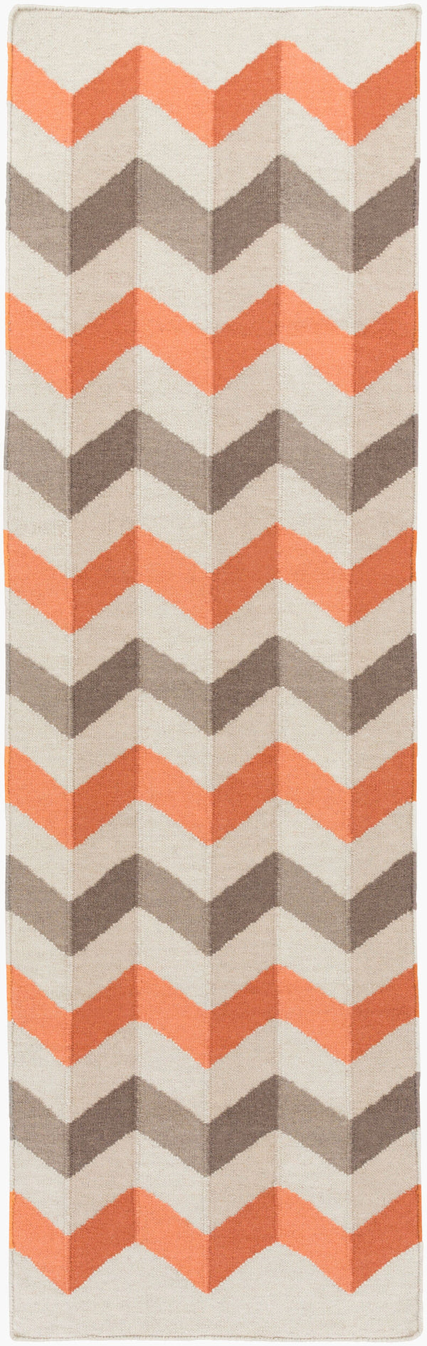 Surya Frontier Ft-606 2'6" X 8' Handmade Wool Rug - Modern, Durable, And Stylish Décor For Your Space Dusty Coral Wool Ft606-268