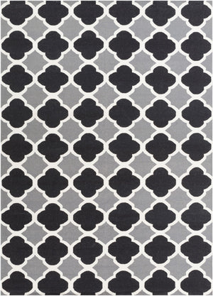 Surya Frontier 2'6" X 8' Handmade Wool Rug - Elegant Global Designs For Chic Home Decor & Durability Black Wool Ft66-811