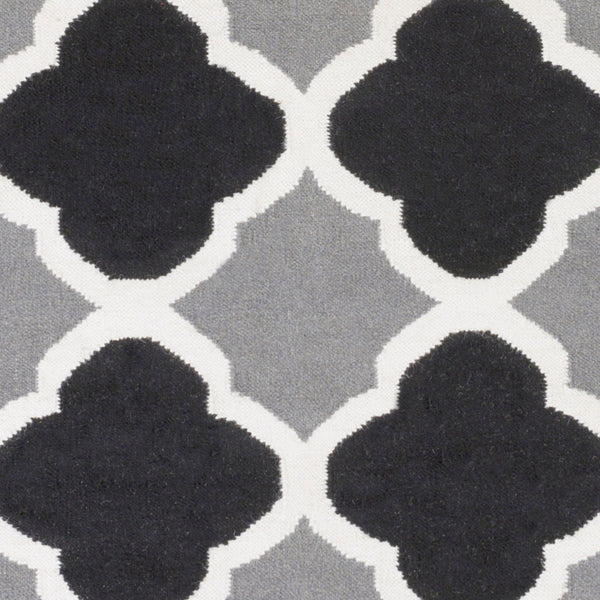 Surya Frontier 2'6" X 8' Handmade Wool Rug - Elegant Global Designs For Chic Home Decor & Durability Black Wool Ft66-3656