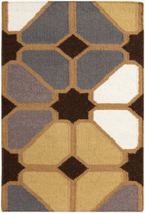 Surya Frontier 2'6" X 8' Handmade Wool Rug - Elegant Global Designs For Chic Home Decor & Durability Charcoal Wool Ft70-23