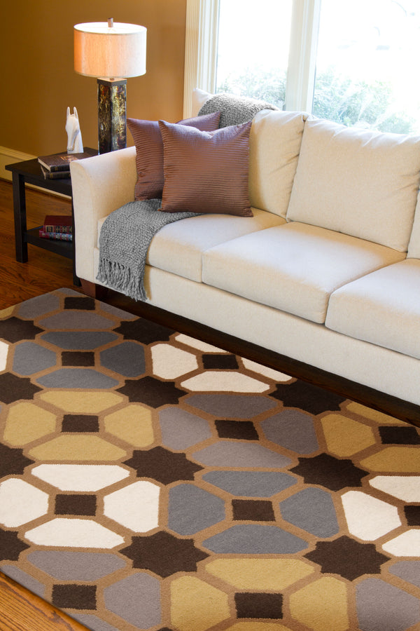 Surya Frontier 2'6" X 8' Handmade Wool Rug - Elegant Global Designs For Chic Home Decor & Durability Charcoal Wool Ft70-58