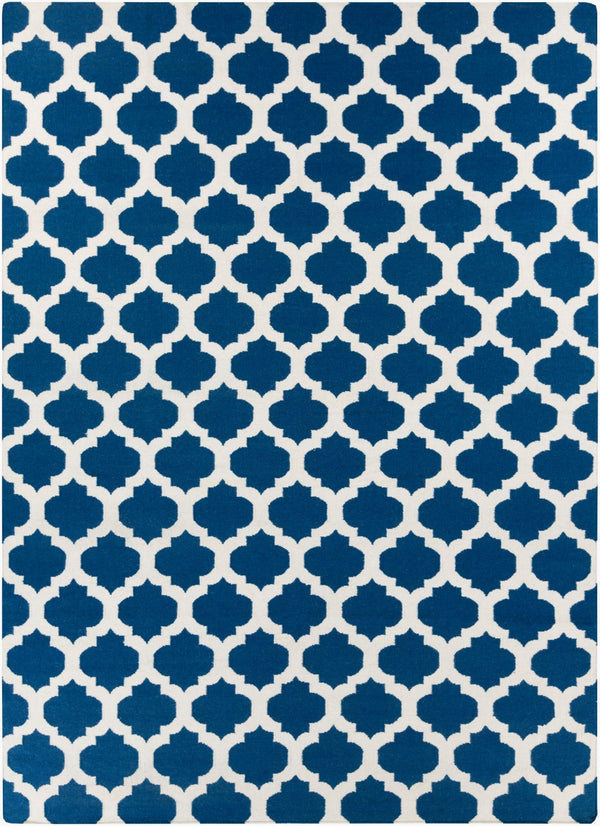 Surya Frontier Ft-103 Handmade 2' X 3' Wool Rug - Modern Decor, Durable, Easy Care, Natural Charm Blue Wool Ft84-811
