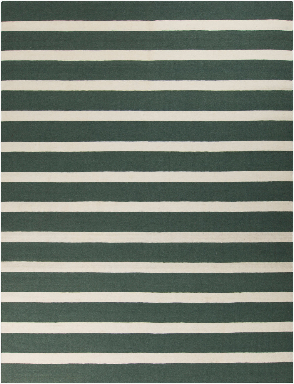 Surya Frontier Ft-96 8' X 11' Handmade Wool Rug - Modern, Durable, And Charming Decor For Your Space Dark Green Wool Ft96-811