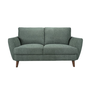 Porter Designs Porter Burnside Contemporary Upholstered Loveseat In Soft Green – Sophisticated Comfort Redefined Green Fabric 01-216-02-3662