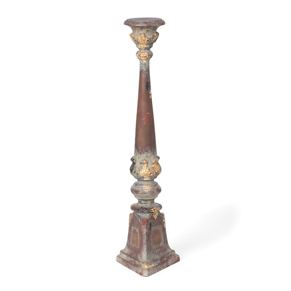 Delgado Carved Wood Candle Holder, 29" EAB36090 Park Hill
