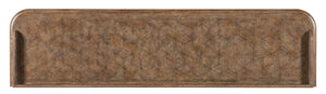 Hooker Furniture Americana Honey Four-Door Buffet Sideboard With Felt-Lined Drawer, Gallery Rail, Antique Bronze Hardware 7050-75900-85