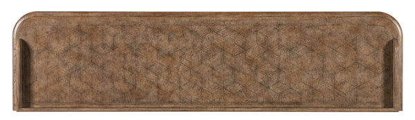 Hooker Furniture Americana Honey Four-Door Buffet Sideboard With Felt-Lined Drawer, Gallery Rail, Antique Bronze Hardware 7050-75900-85