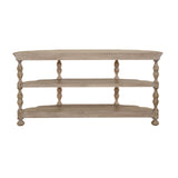 Higgins Street 2-Shelf Console Table Brown with Woodland Stone Finish P349257 Pulaski Furniture