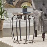 Christopher Knight Home® - Noble House - Wiers Modern Industrial Handcrafted Mango Wood Side Table, Gray and Black